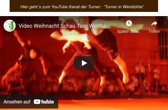 Hier geht´s zum YouTube Kanal der Turner:  “Turner in Weinböhla”